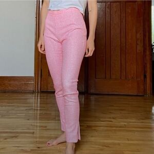 Maison Kitsuné pink skinny pants